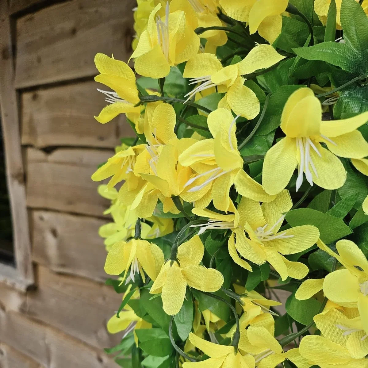 yellow lily flower basket - Yellow – image 4