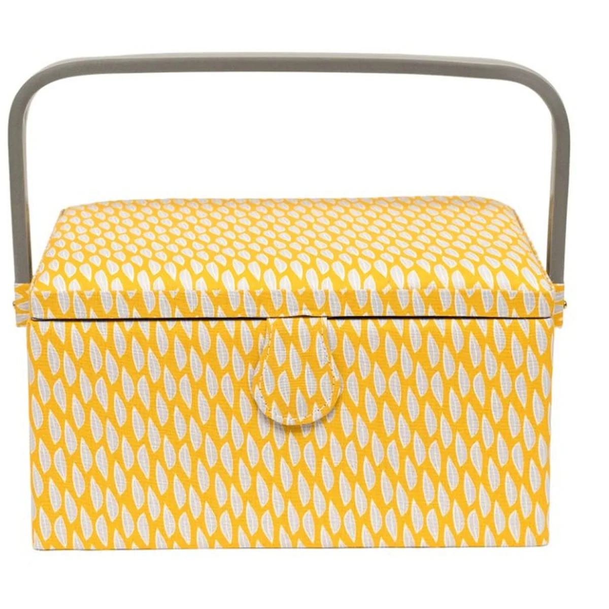 Yellow Leaf Sewing Basket - Yellow – image 2