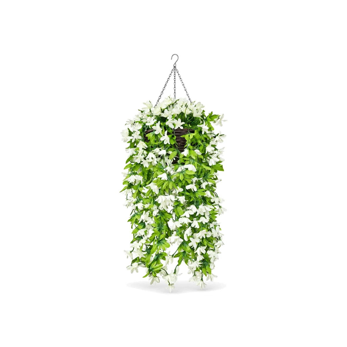 white lily Flower basket - White – image 1