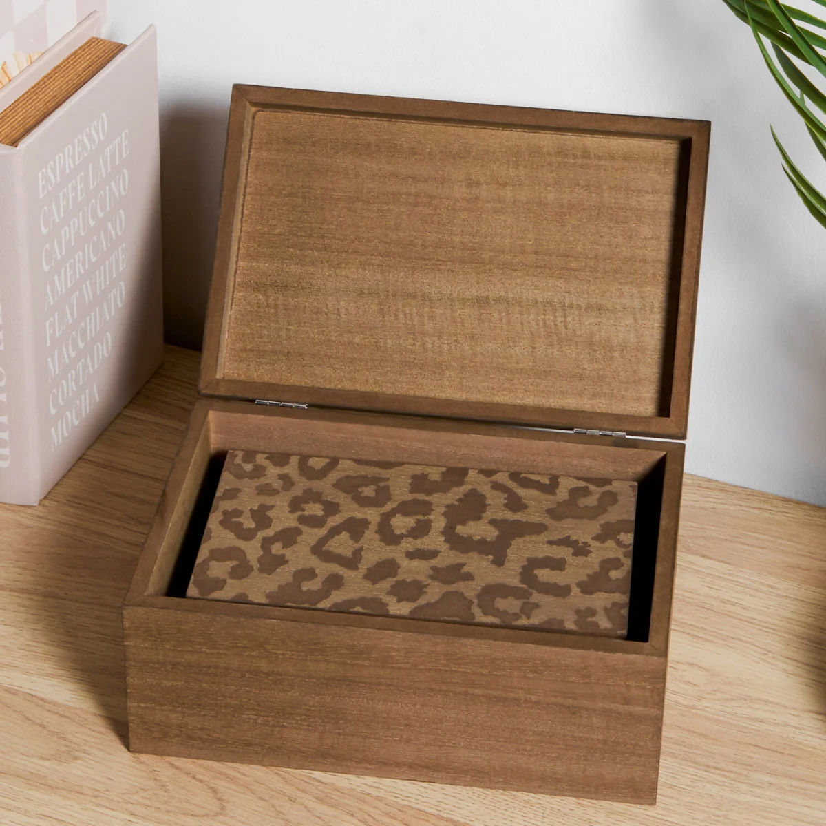 Set of 2 Leopard Wooden Boxes - Brown – image 3