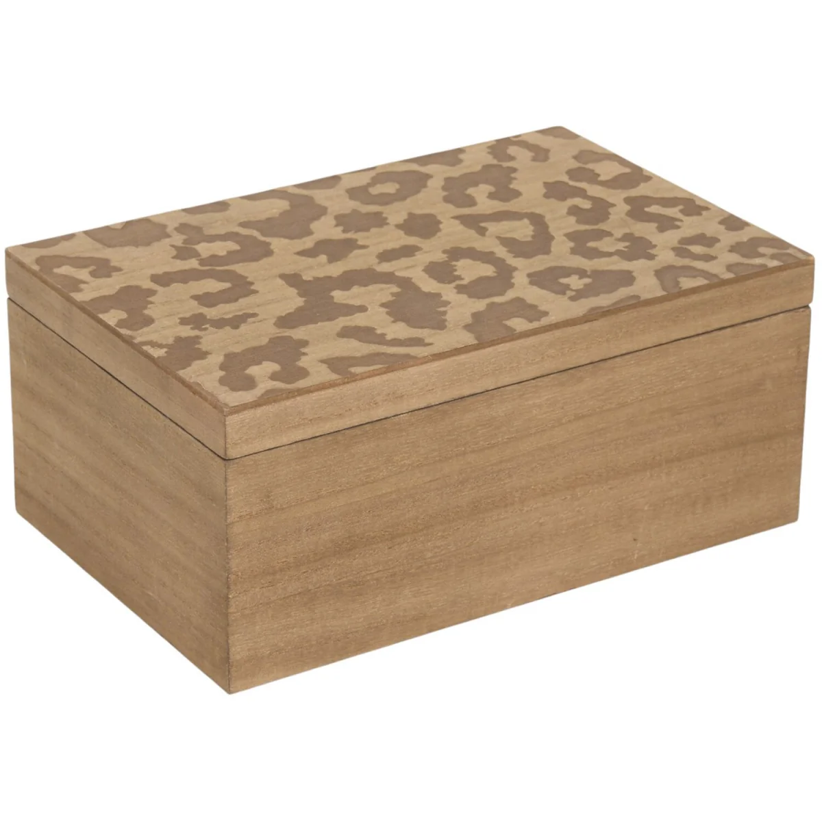Set of 2 Leopard Wooden Boxes - Brown – image 4