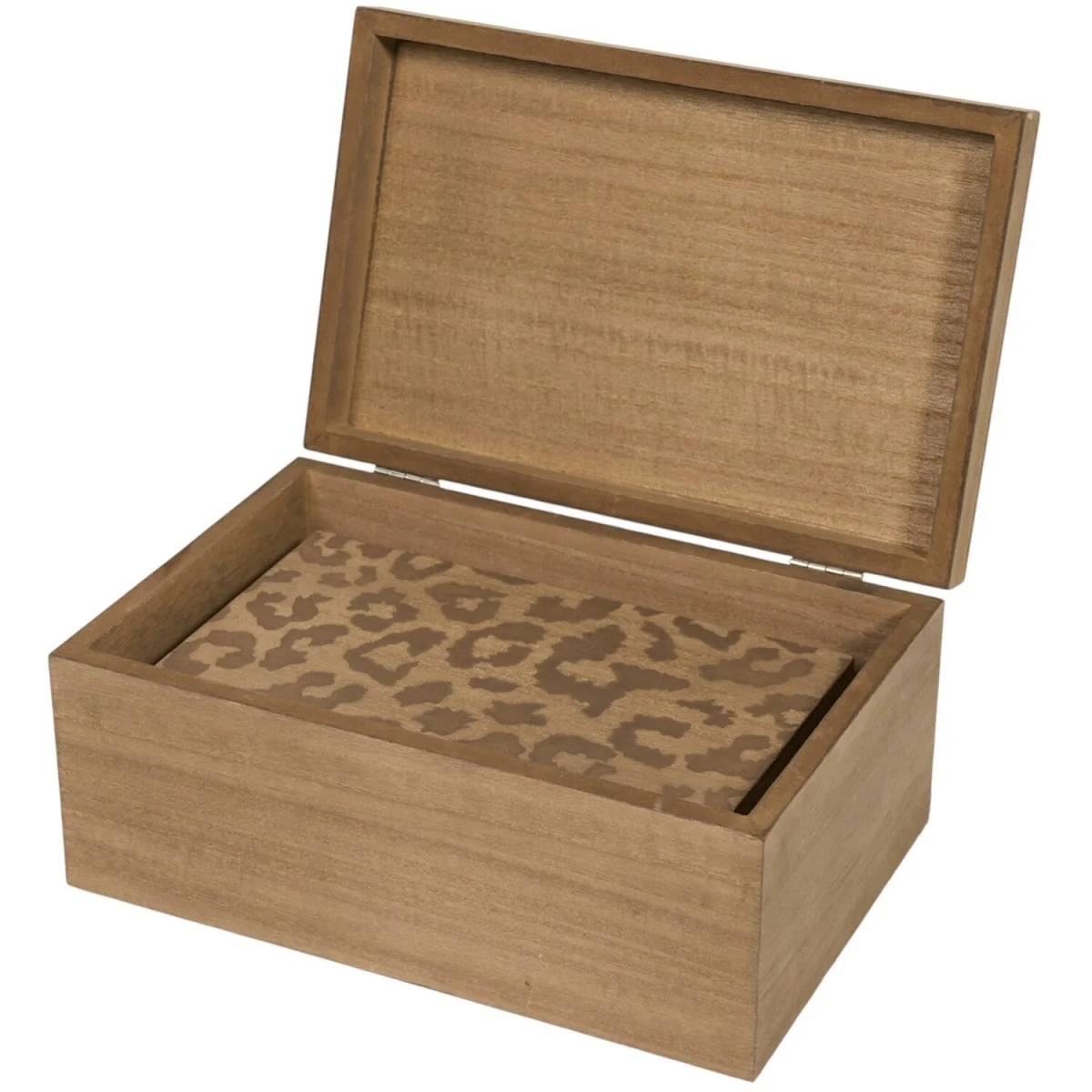 Set of 2 Leopard Wooden Boxes - Brown – image 7