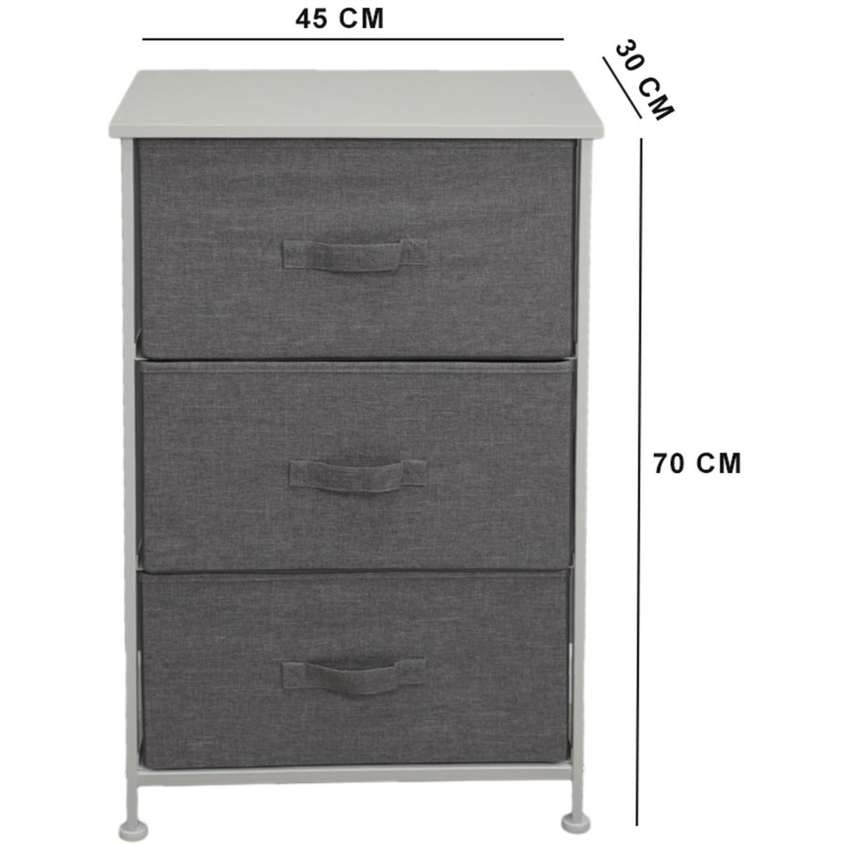 Fabric Basket Storage Unit - Grey / 3 – image 9