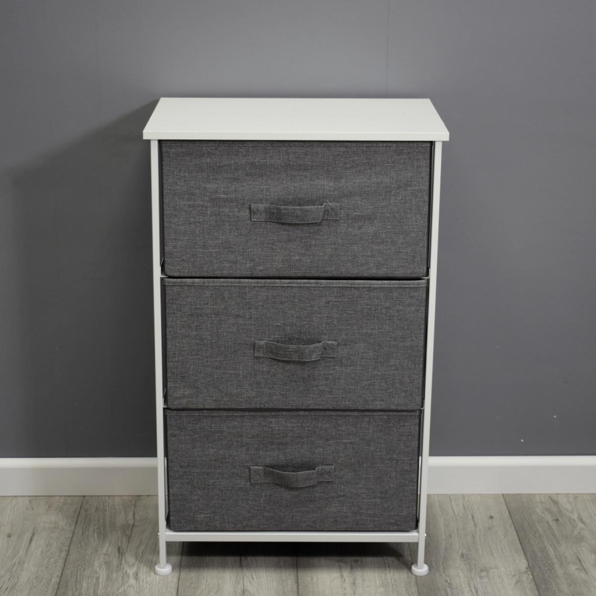 Fabric Basket Storage Unit - Grey / 3 – image 10