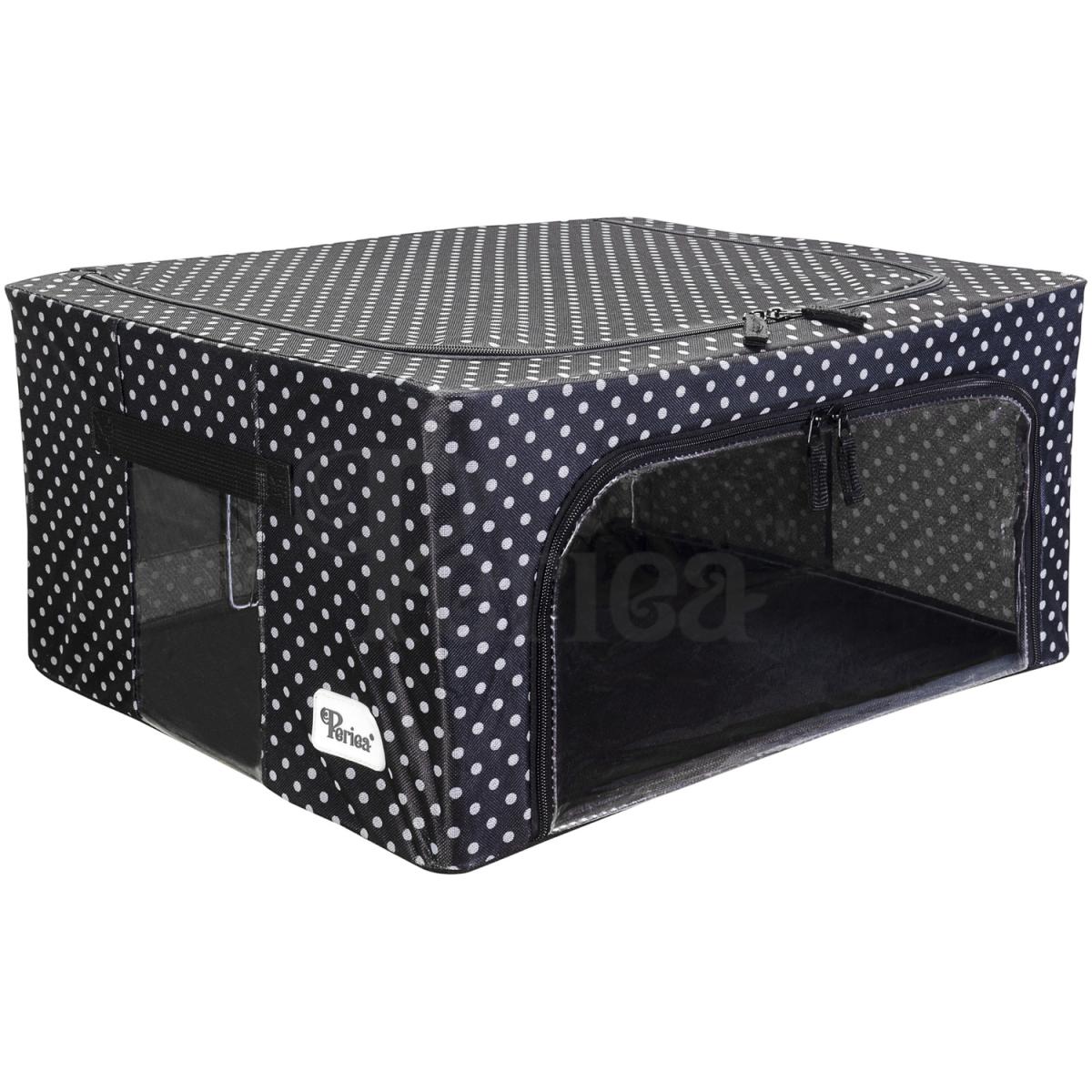 Periea Beau Folding Storage Box with Collapsible Steel Frames - Grey / Small – image 2