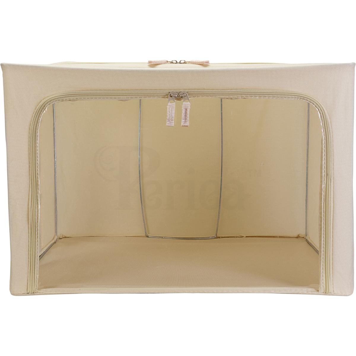 Periea Beau Folding Storage Box with Collapsible Steel Frames - Grey / Small – image 24
