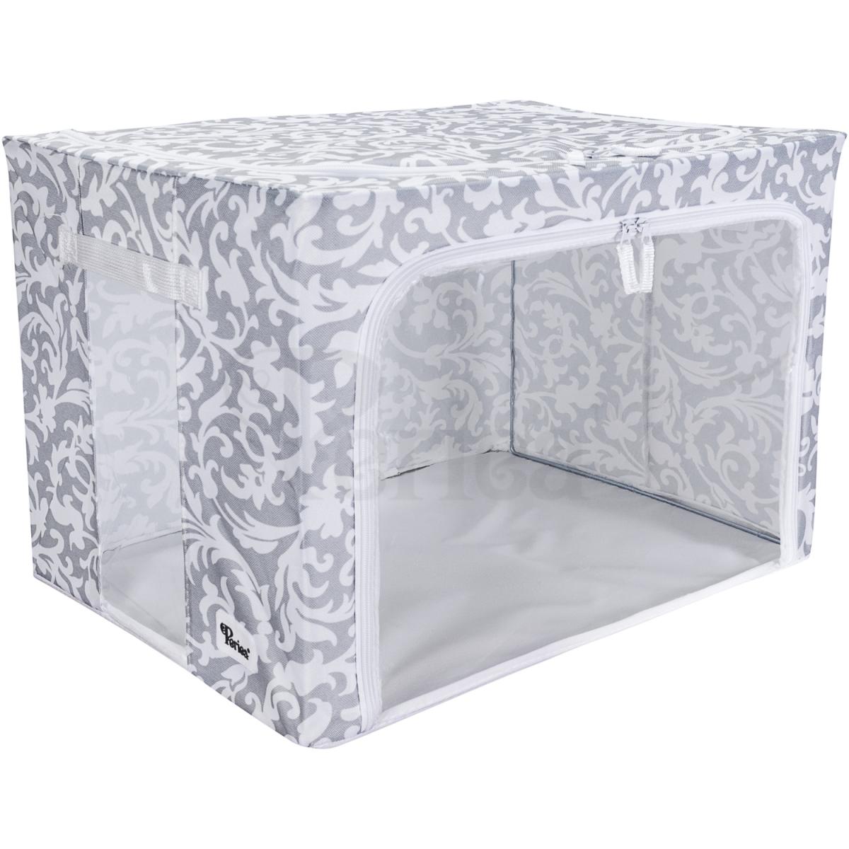 Periea Beau Folding Storage Box with Collapsible Steel Frames - Grey / Small – image 28