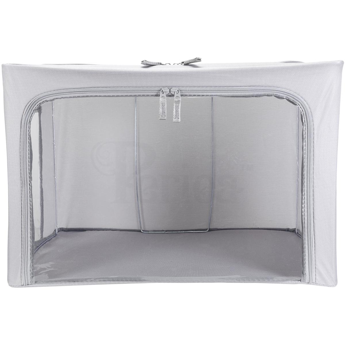 Periea Beau Folding Storage Box with Collapsible Steel Frames - Grey / Small – image 40