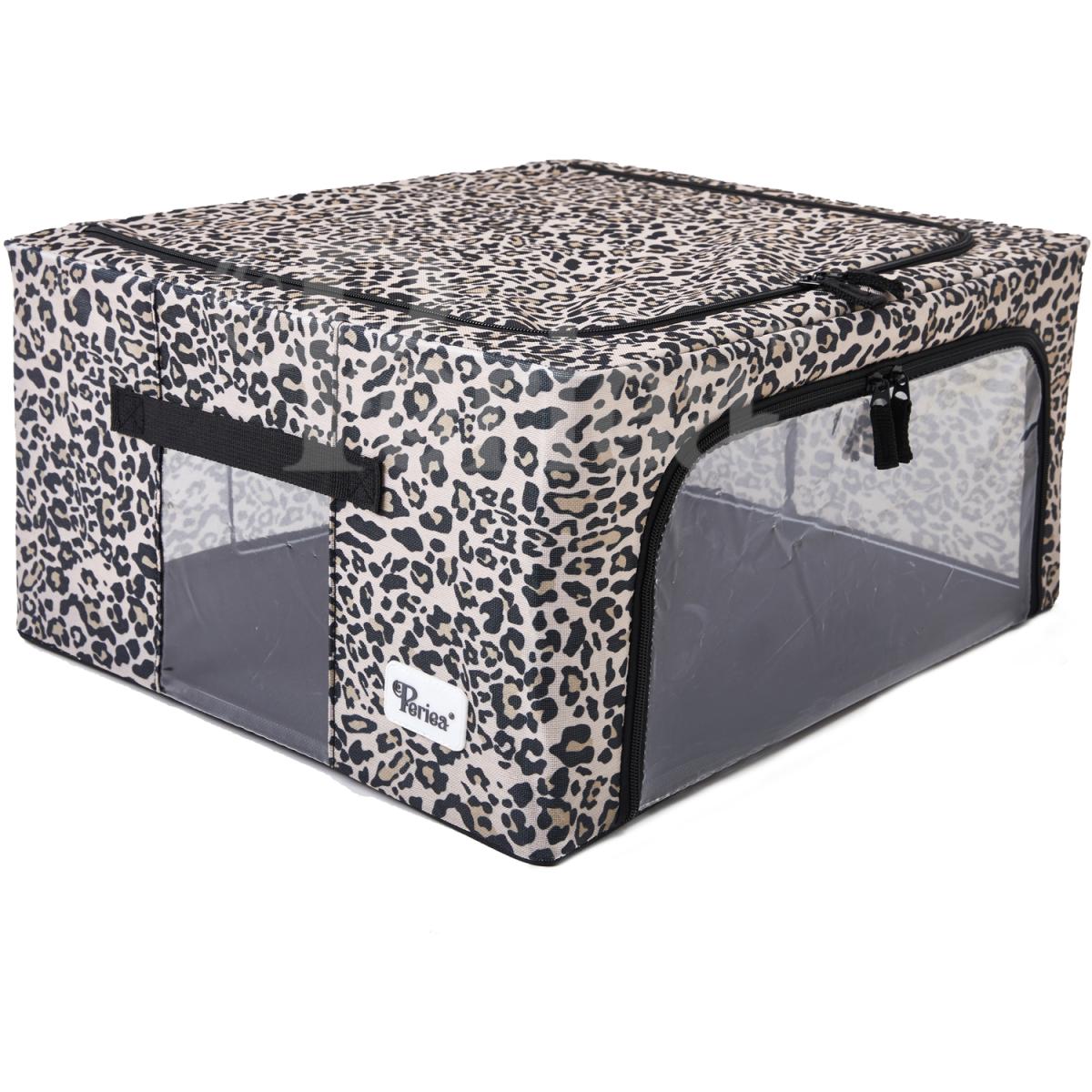 Periea Beau Folding Storage Box with Collapsible Steel Frames - Grey / Small – image 41