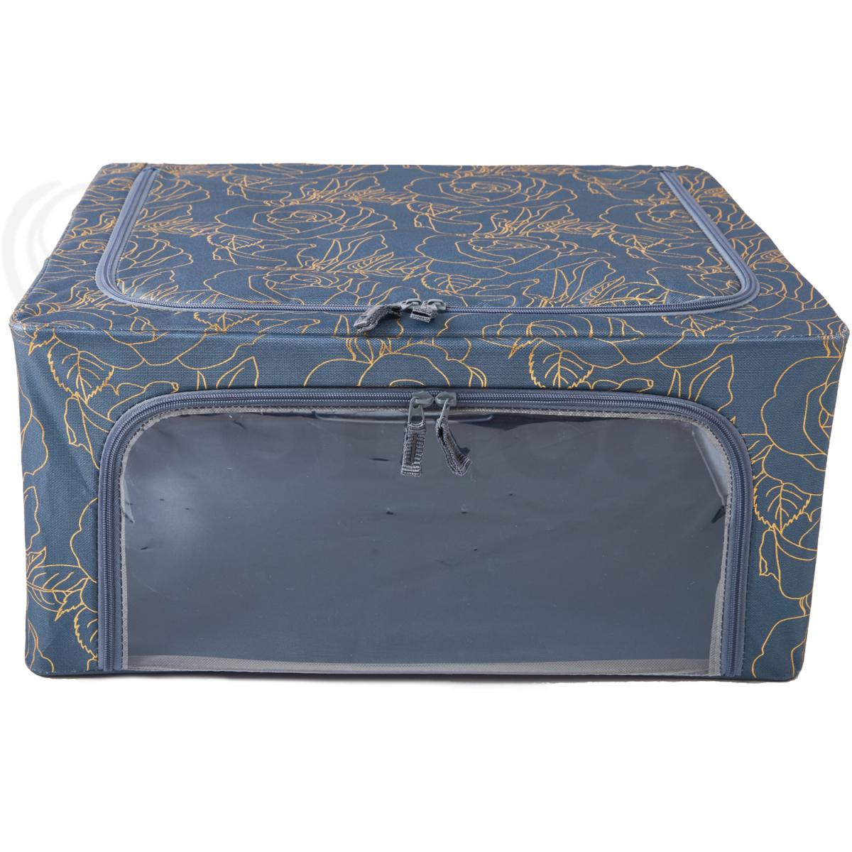 Periea Beau Folding Storage Box with Collapsible Steel Frames - Grey / Small – image 48