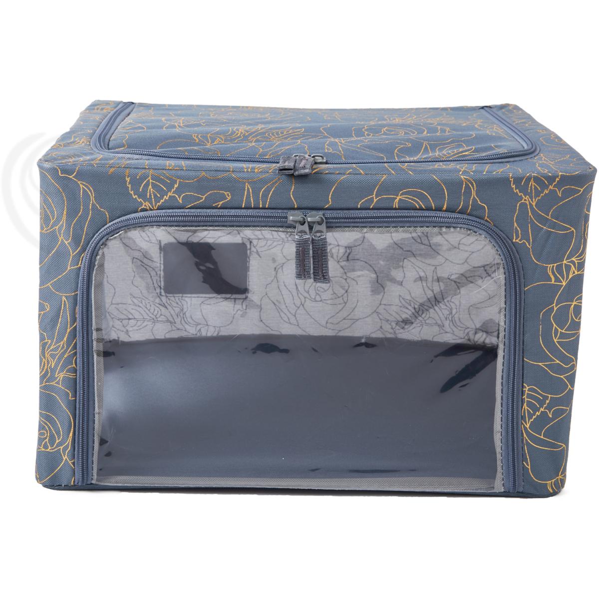 Periea Beau Folding Storage Box with Collapsible Steel Frames - Grey / Small – image 50