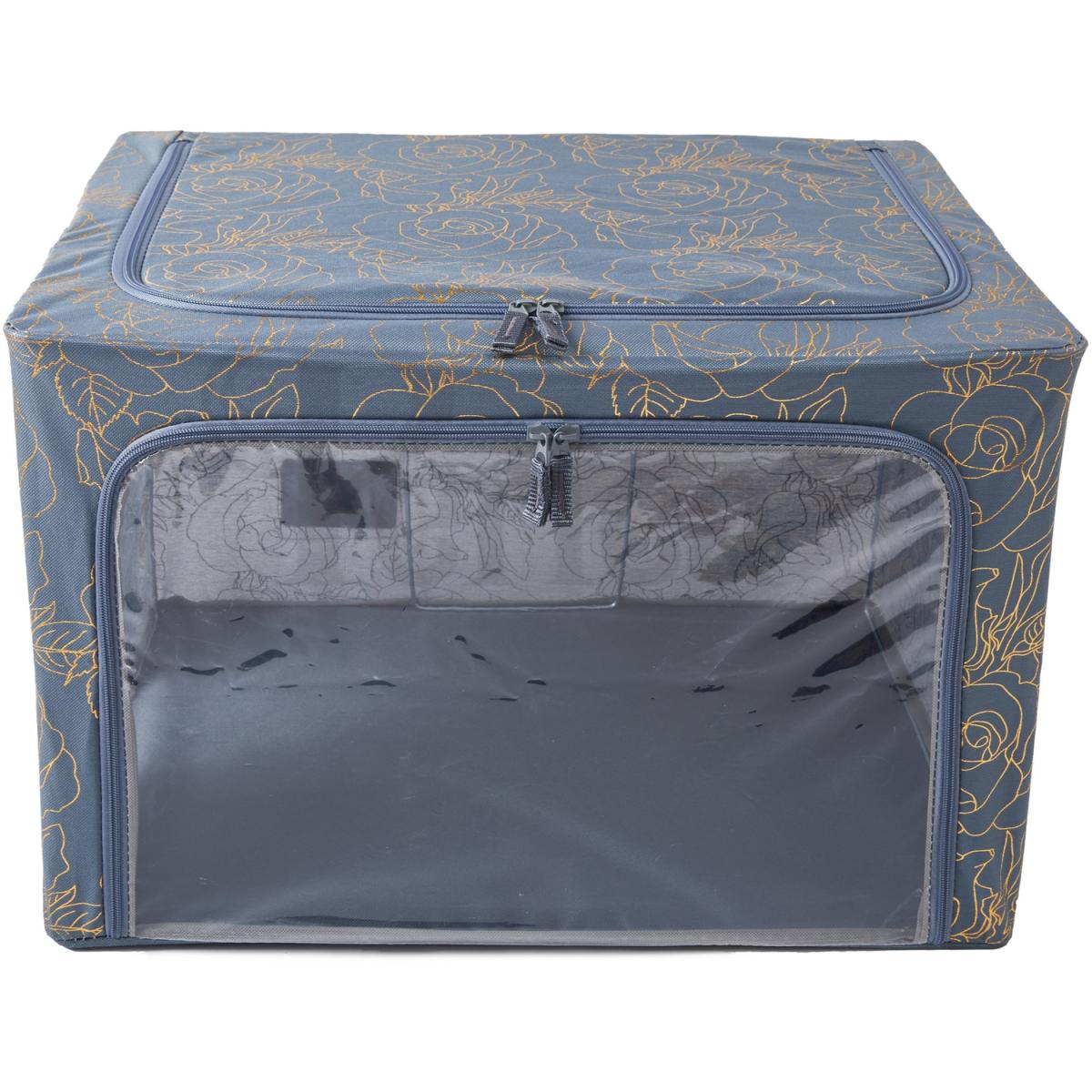 Periea Beau Folding Storage Box with Collapsible Steel Frames - Grey / Small – image 52