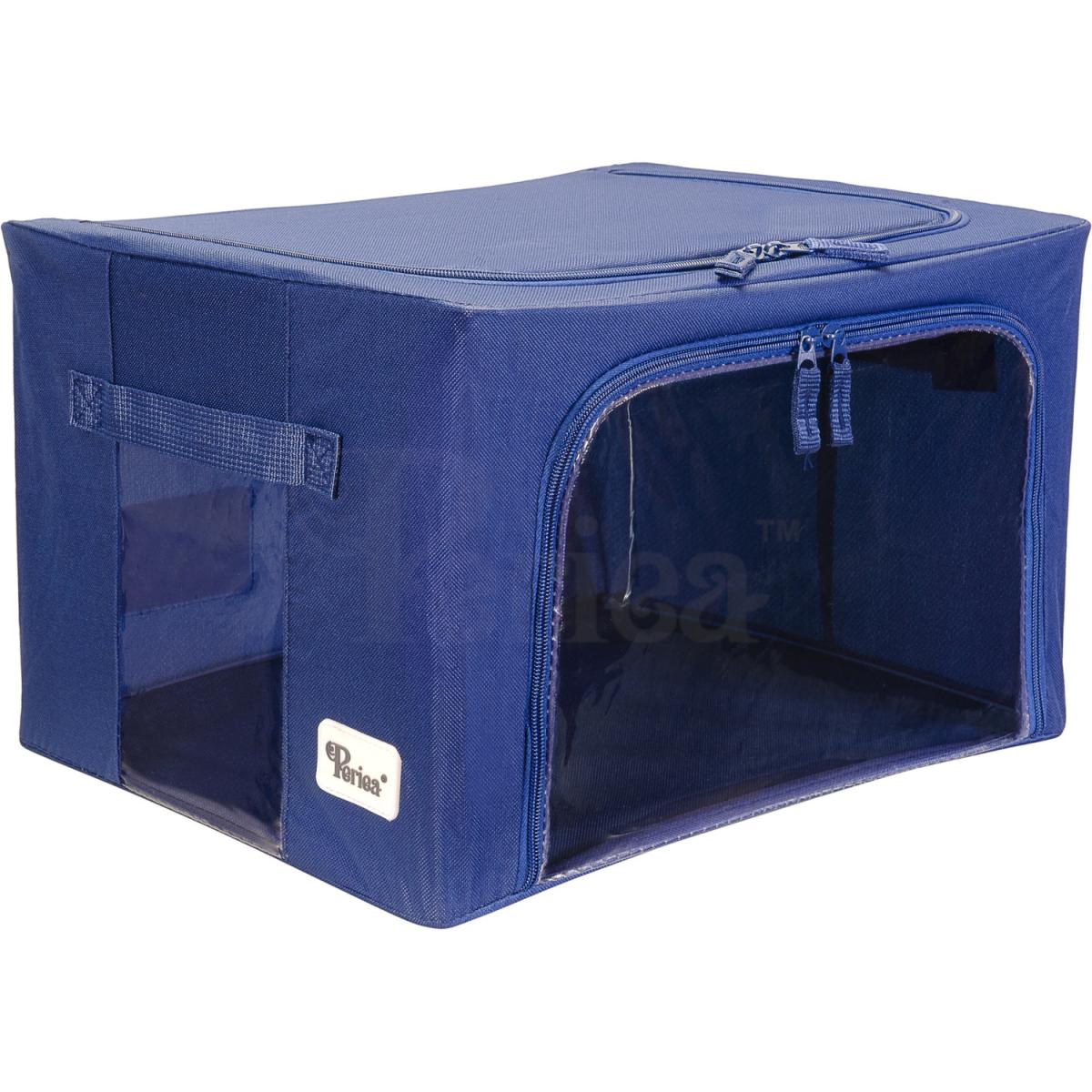 Periea Beau Folding Storage Box with Collapsible Steel Frames - Grey / Small – image 55
