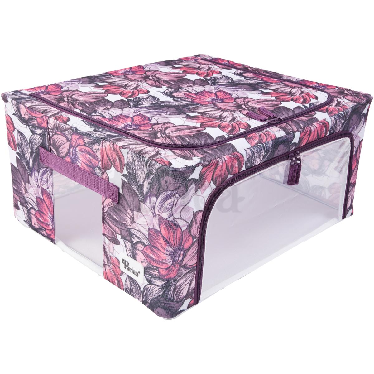 Periea Beau Folding Storage Box with Collapsible Steel Frames - Grey / Small – image 59