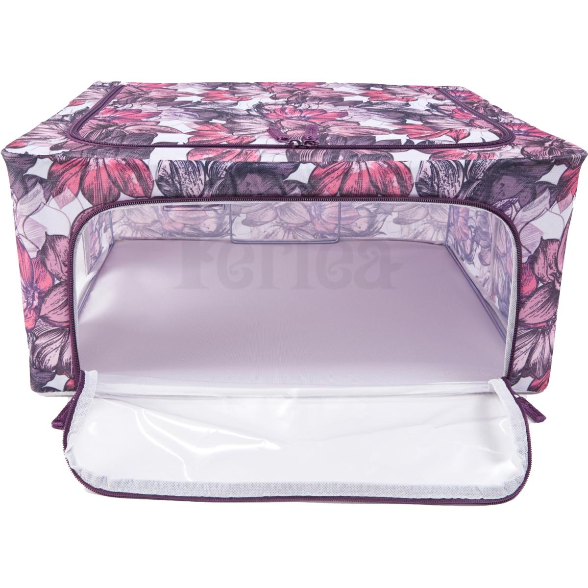 Periea Beau Folding Storage Box with Collapsible Steel Frames - Grey / Small – image 60