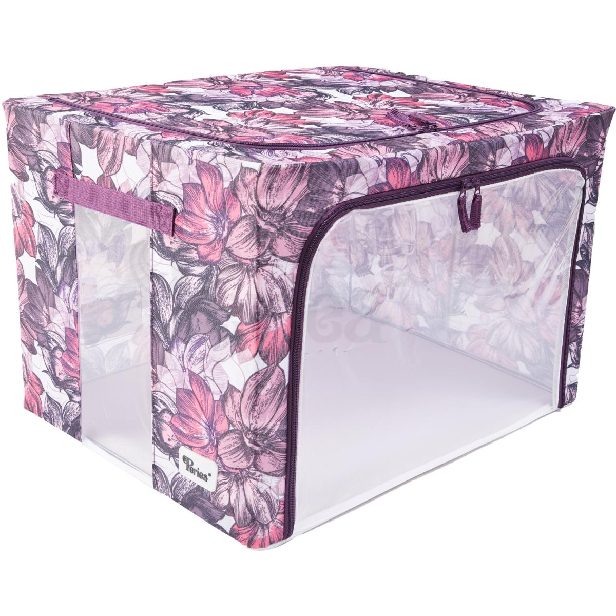 Periea Beau Folding Storage Box with Collapsible Steel Frames - Grey / Small – image 63