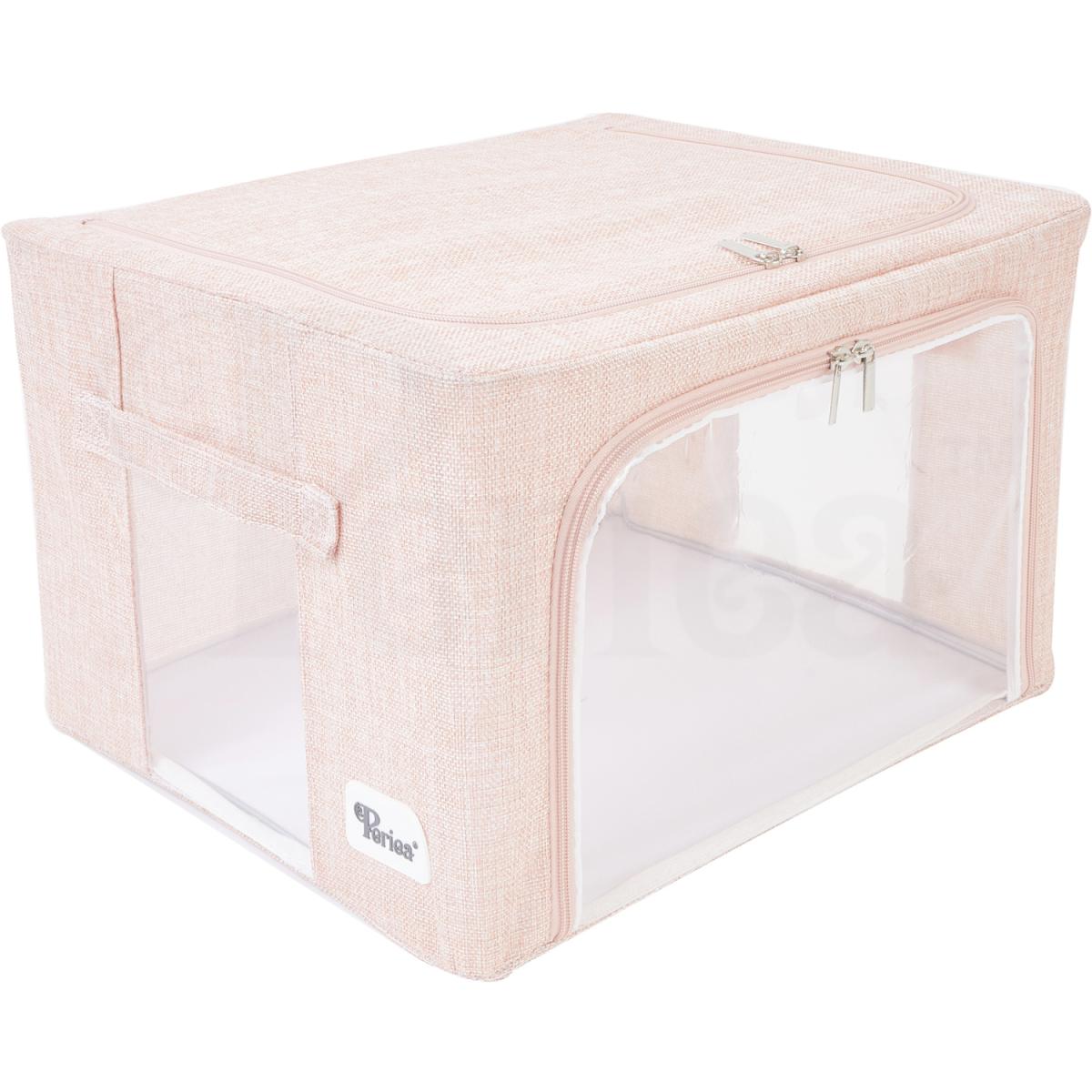 Periea Beau Folding Storage Box with Collapsible Steel Frames - Grey / Small – image 67