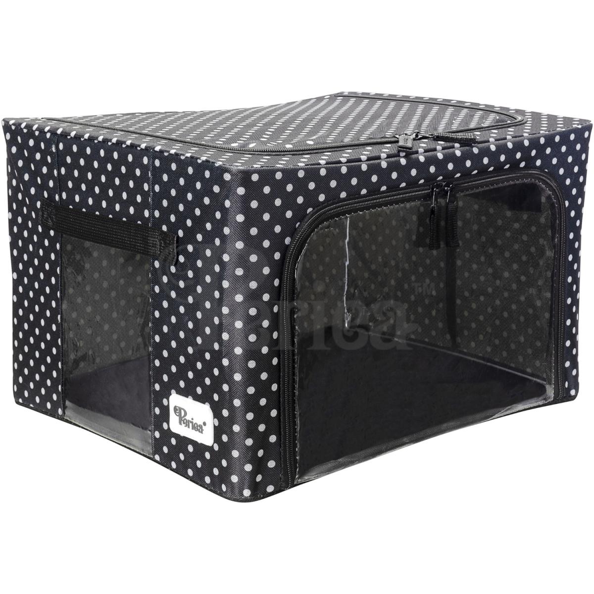 Periea Beau Folding Storage Box with Collapsible Steel Frames - Grey / Small – image 9
