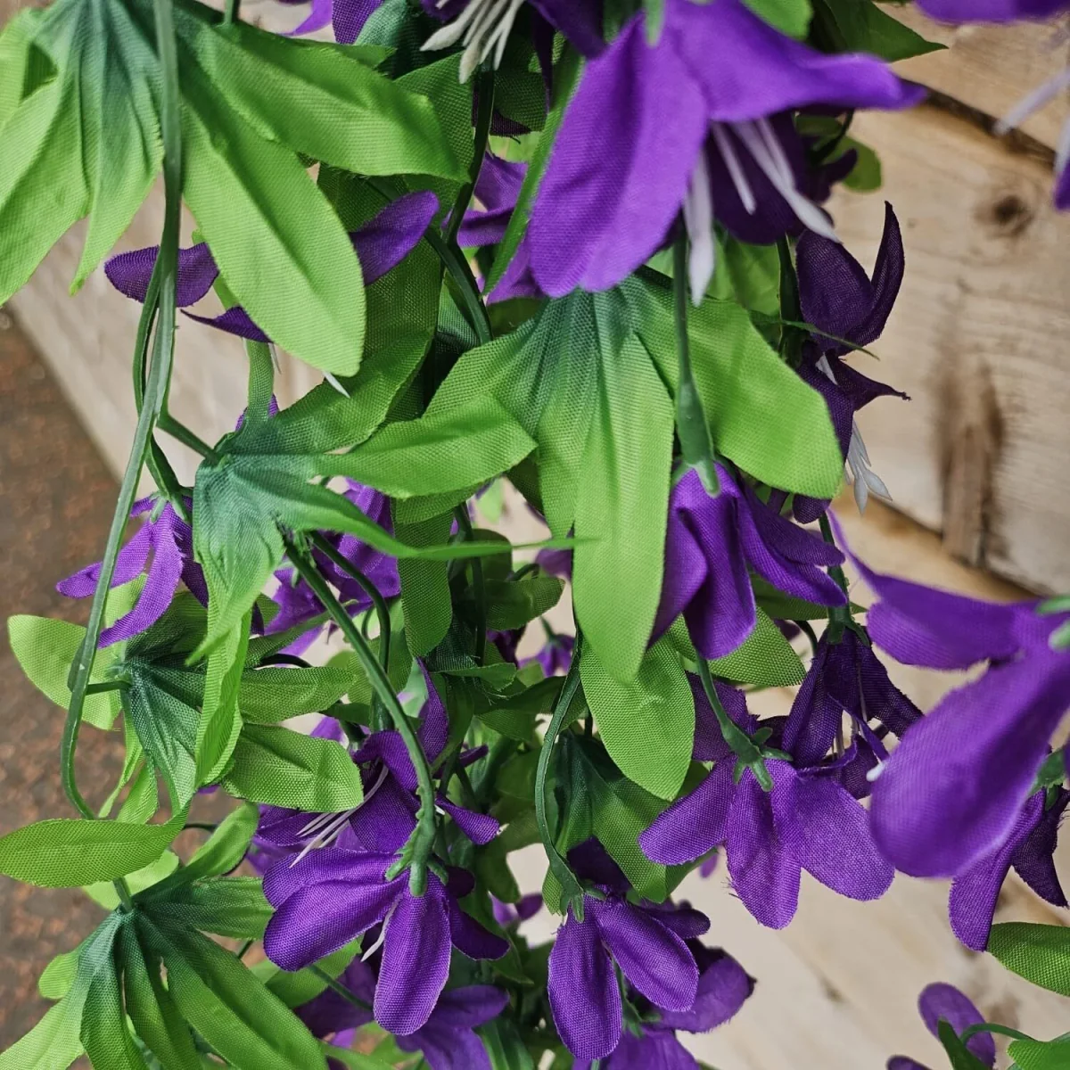 purple lily flower basket - Purple – image 5