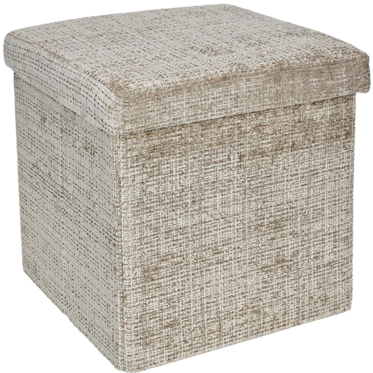 Chenille Storage Box - Light Brown – image 2