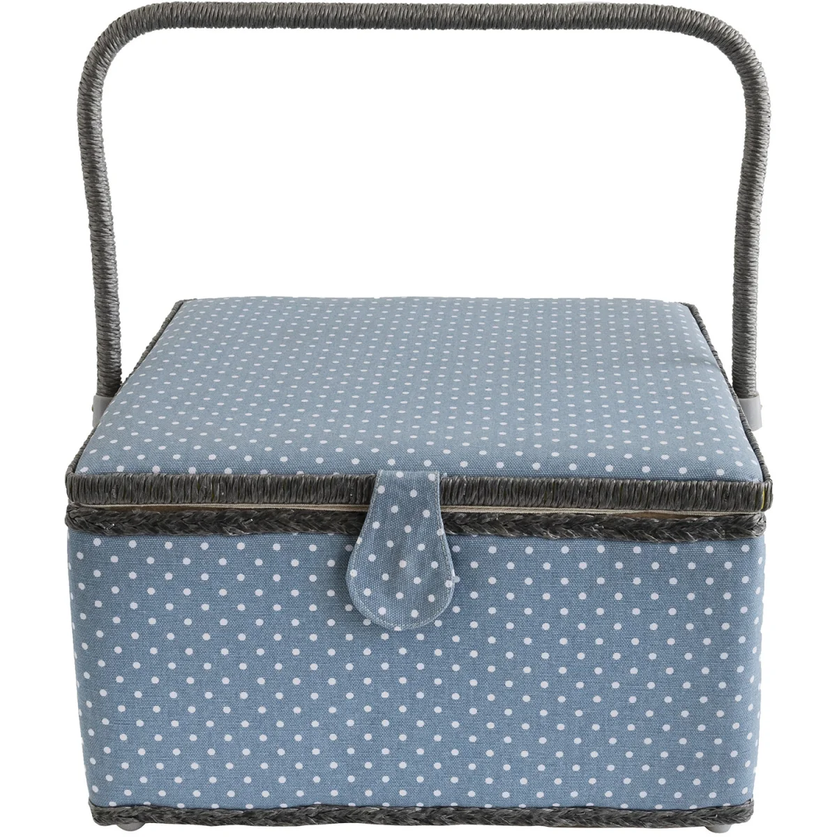 Tiny Dots Extra Large Sewing Basket  - Blue – image 2