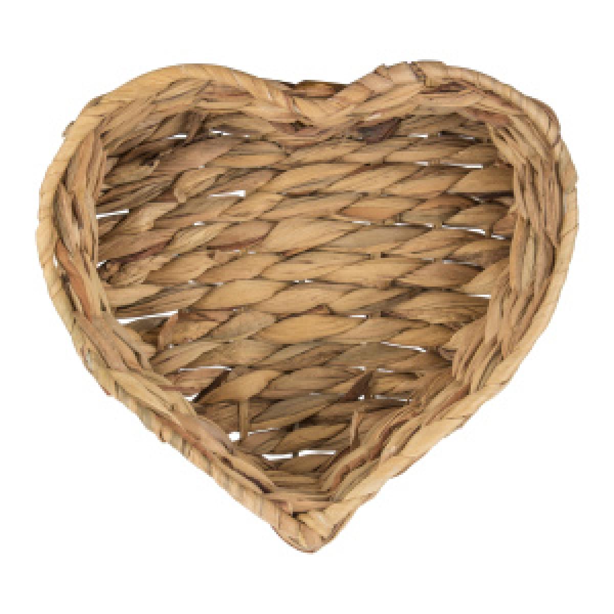 Heart Wicker Basket - Natural – image 4