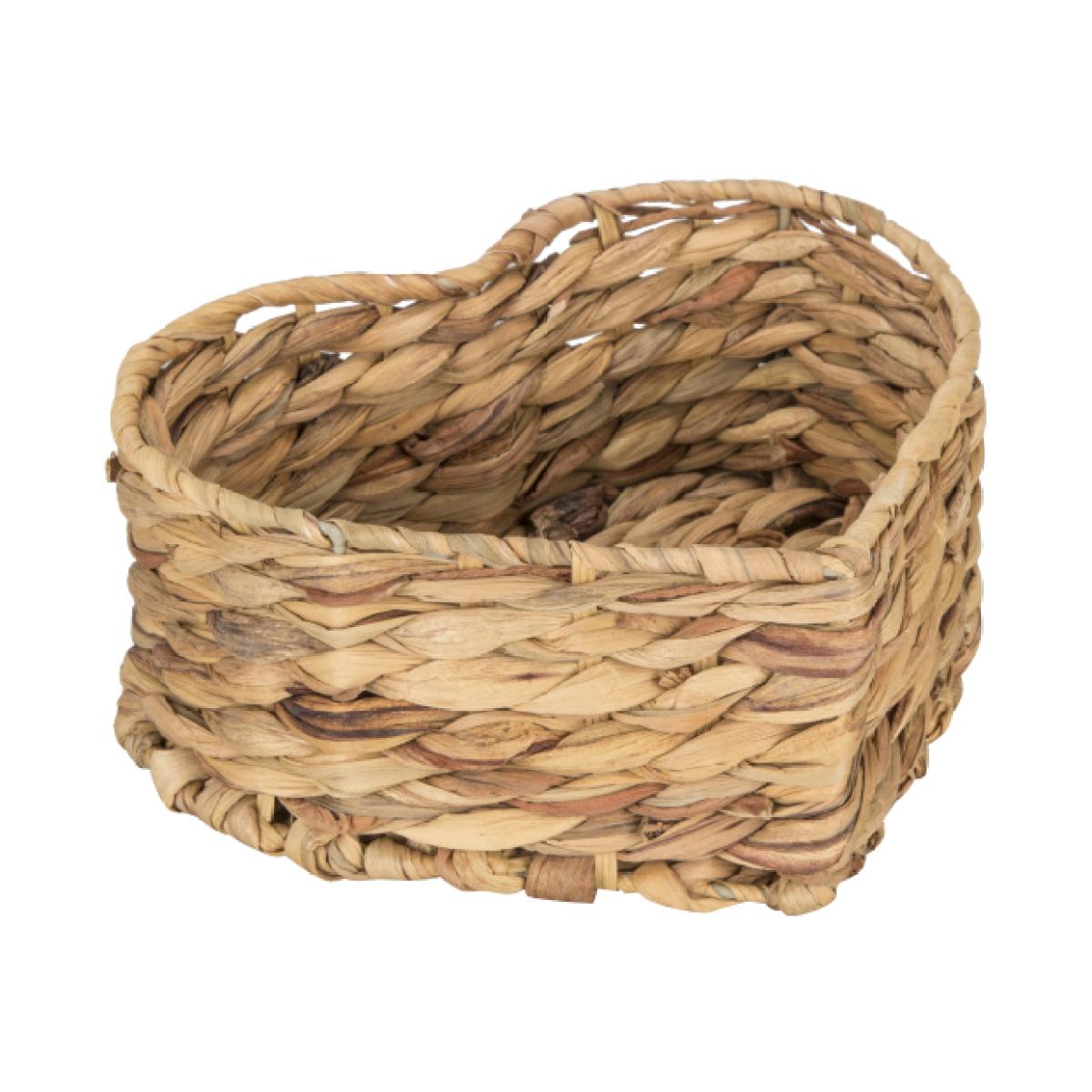 Heart Wicker Basket - Natural – image 1