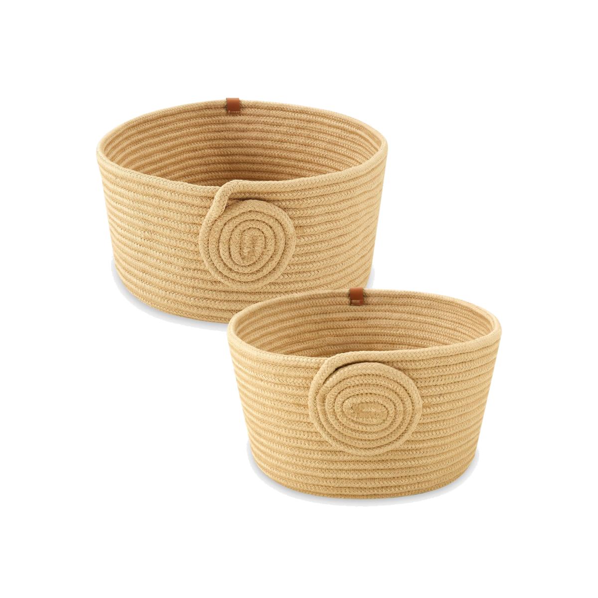 Tyler Oval Set of 2 Baskets, Natural