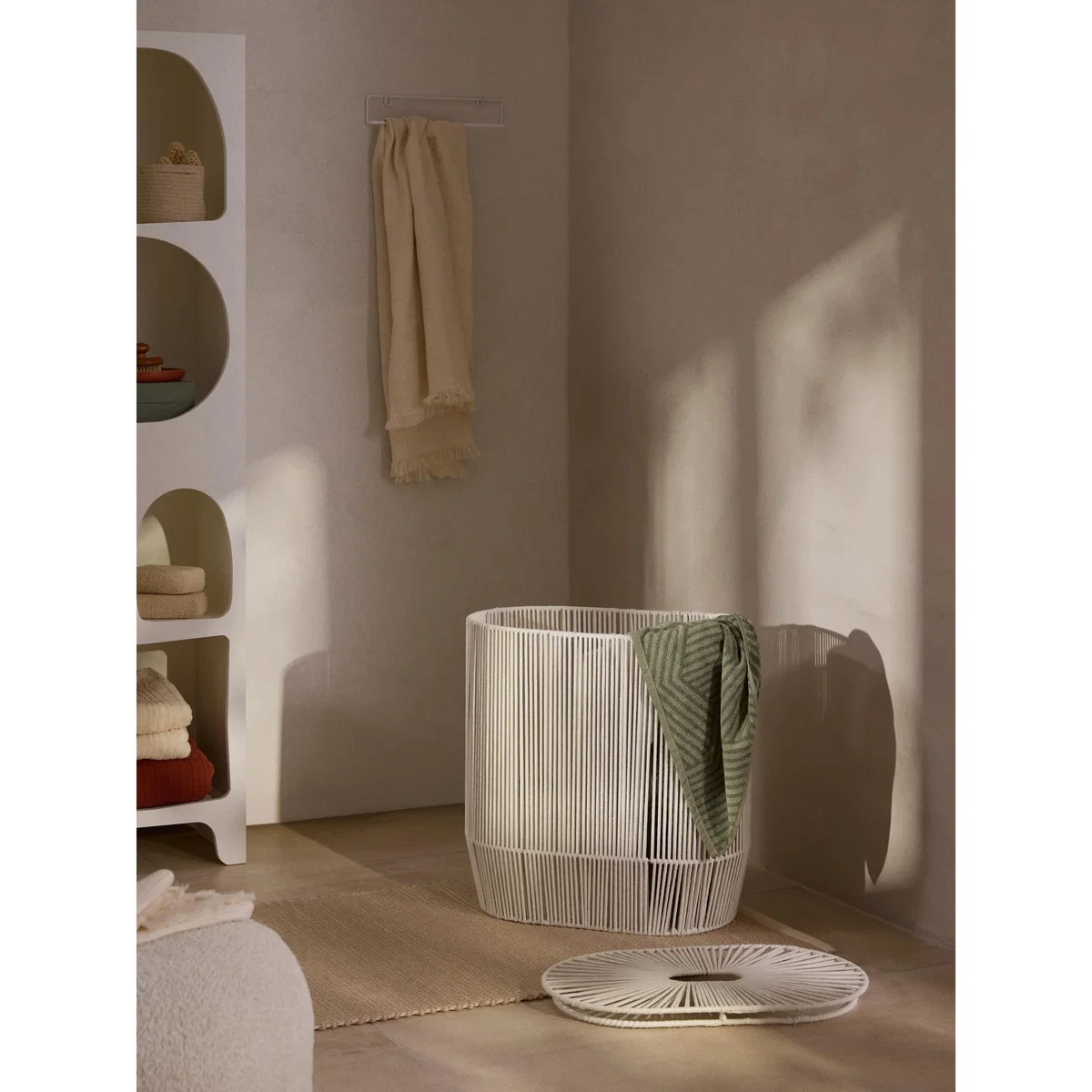 Handwoven Double Laundry Basket Gabe in Rope – image 3