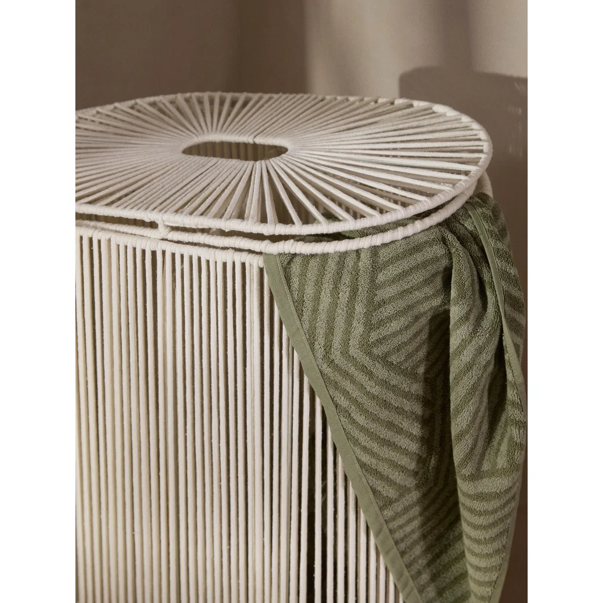 Handwoven Double Laundry Basket Gabe in Rope – image 9