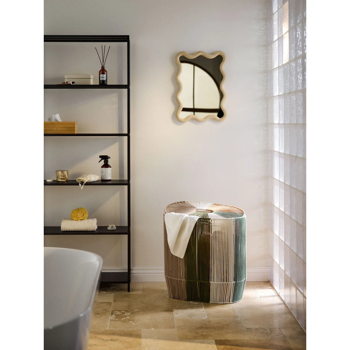 Handwoven Double Laundry Basket Gabe in Rope – image 8