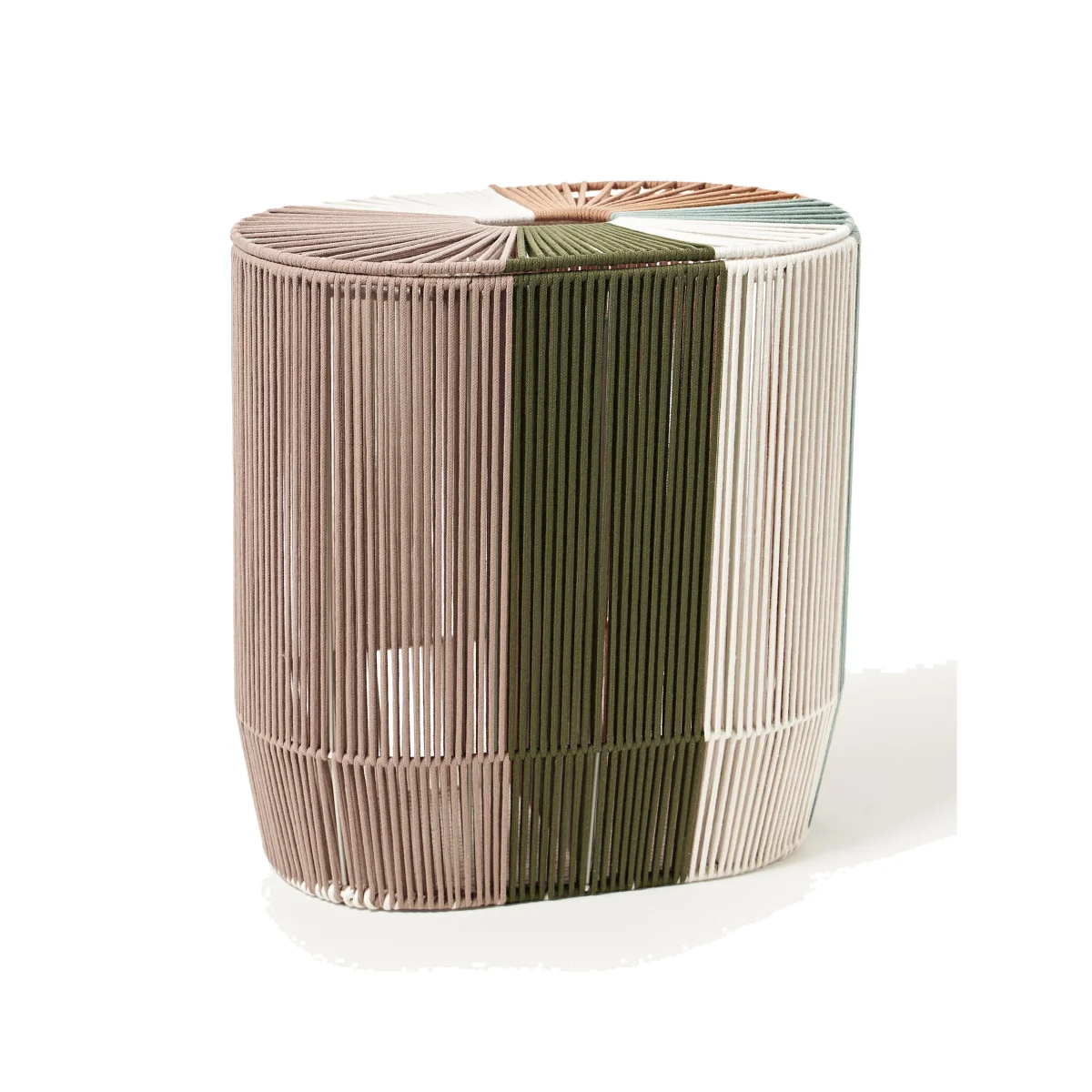 Handwoven Double Laundry Basket Gabe in Rope – image 1