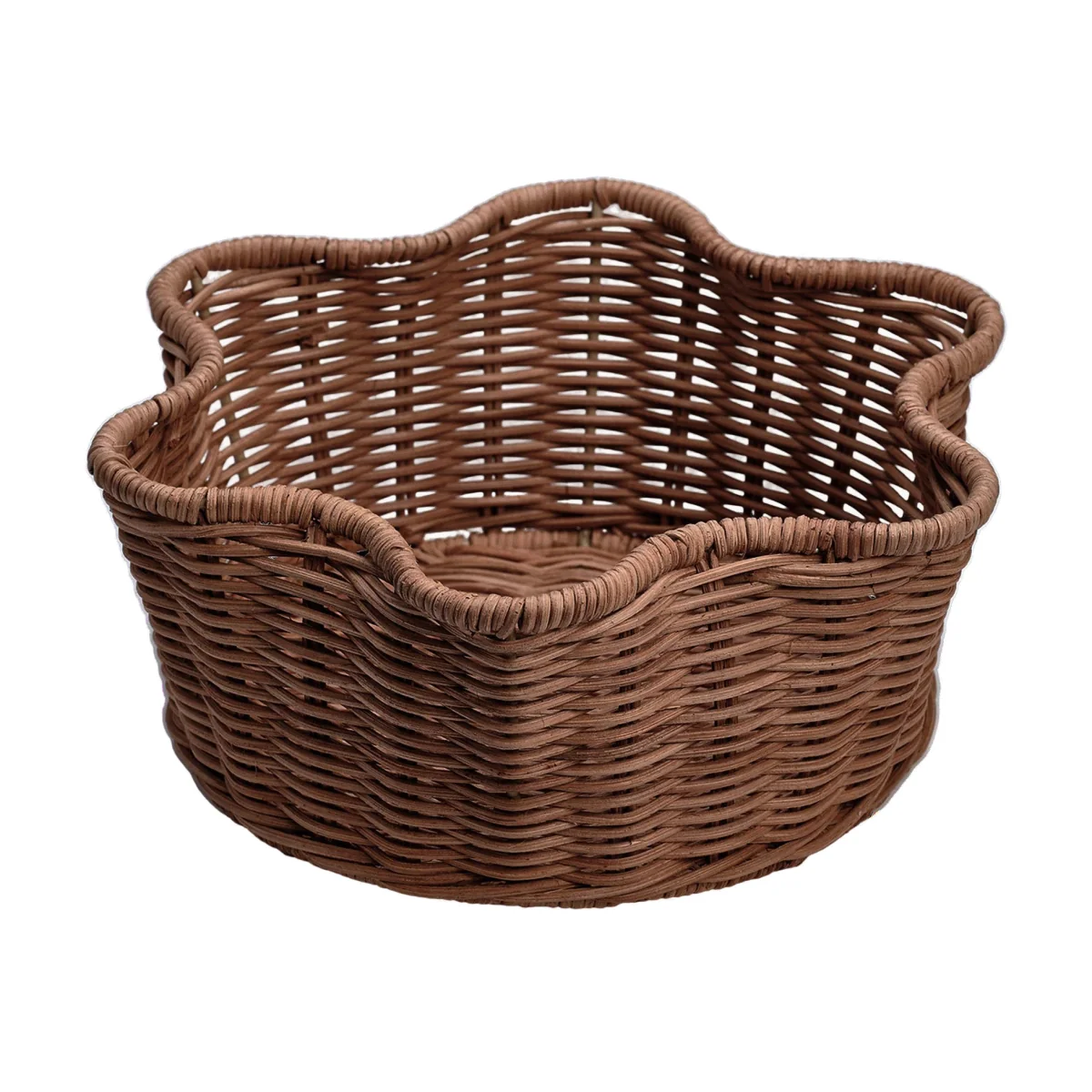 Rattan Storage Basket Round