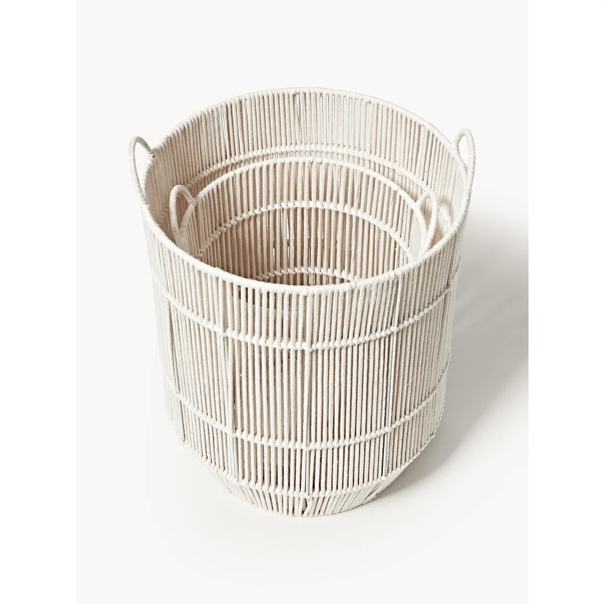 Handwoven Rope Laundry Baskets Gabe, Set of 2 – image 10