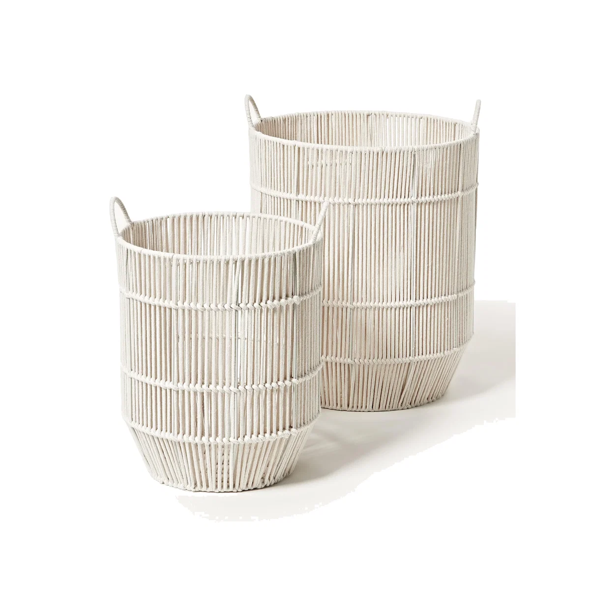 Handwoven Rope Laundry Baskets Gabe, Set of 2 – image 1