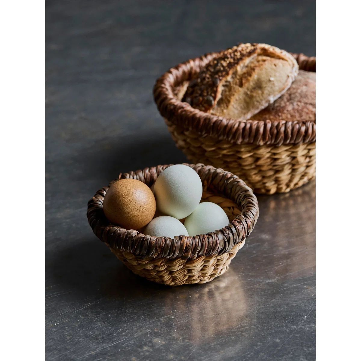 Hand-Woven Seagrass Storage Baskets Logan, Set of 2 – image 3