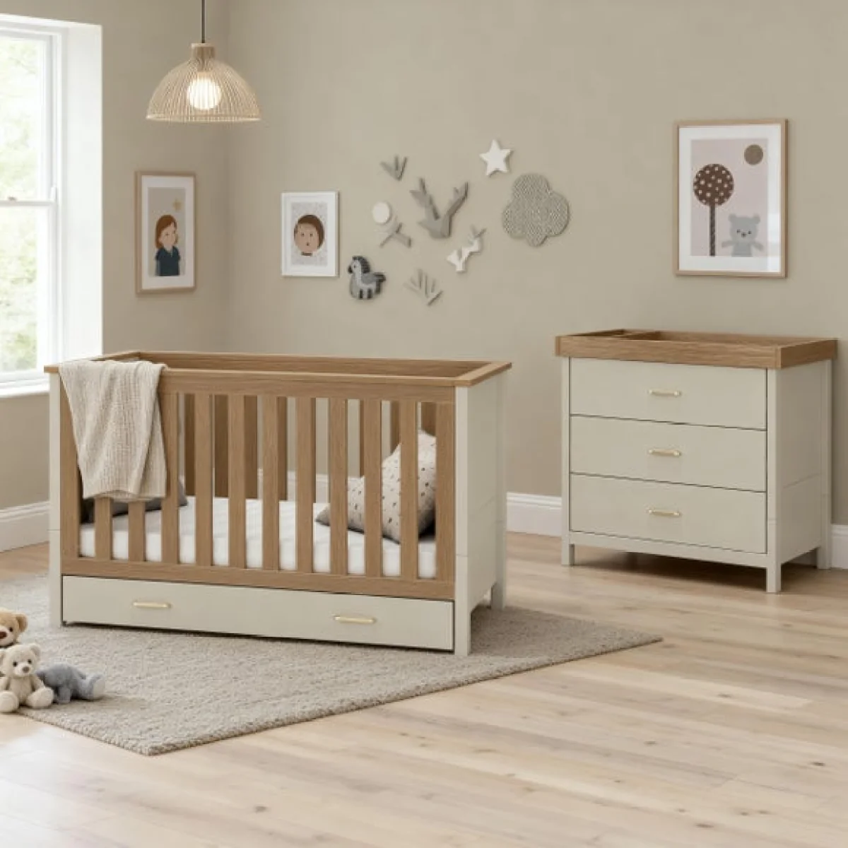 Babymore Mira 2 Piece Nursery Room Set – image 2