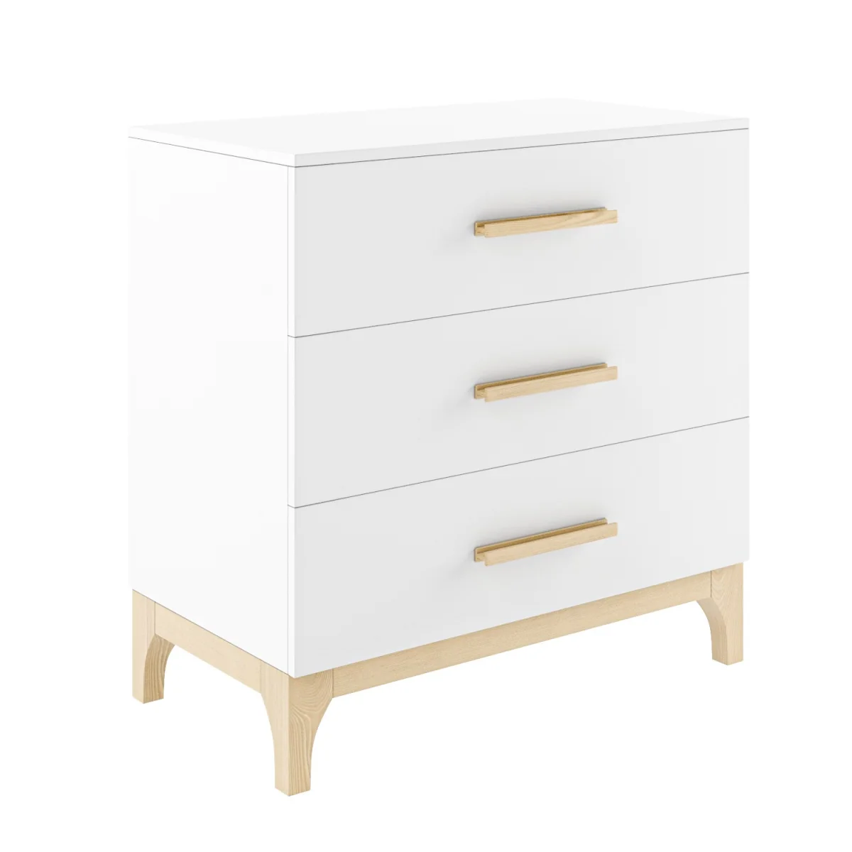2 Piece Nursery Furniture Set with Cot Bed and Changing Table in White - Rue – image 10