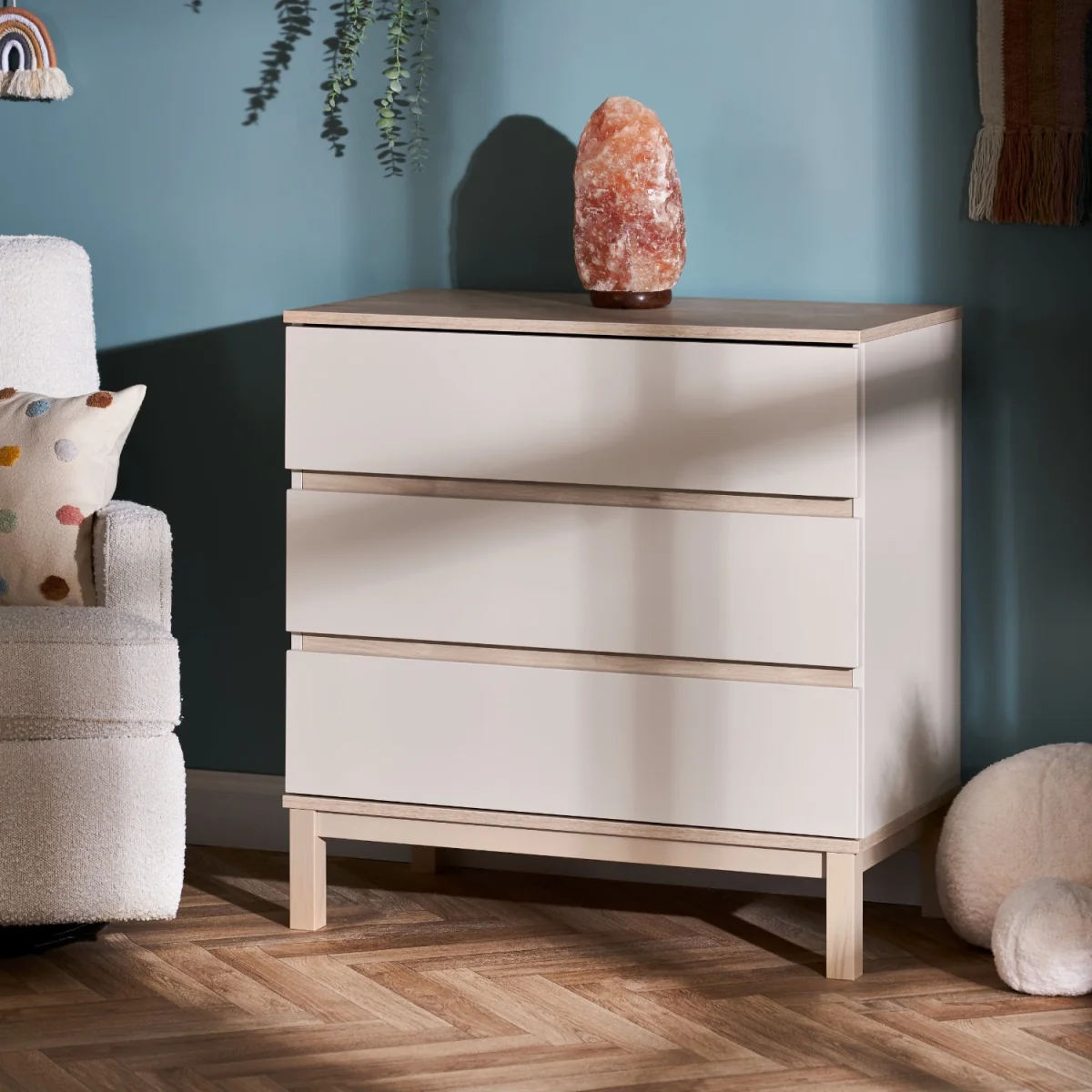 Satin Mini 2 Piece Nursery Furniture Set - Cot Bed and Changing Table - Astrid - Obaby – image 4