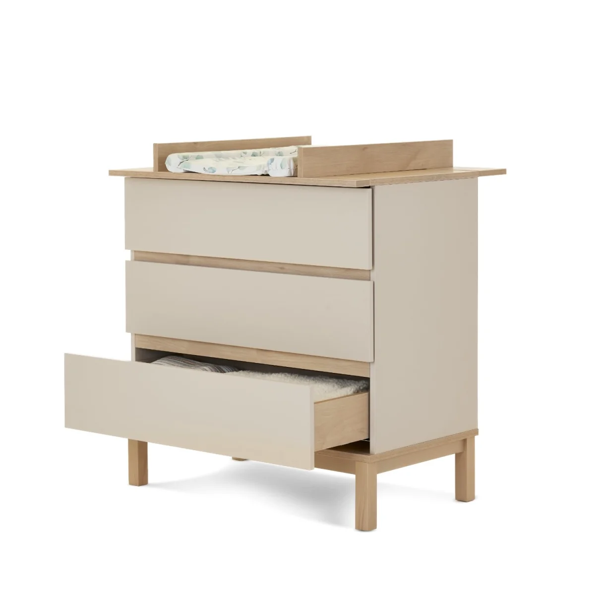 Satin Mini 2 Piece Nursery Furniture Set - Cot Bed and Changing Table - Astrid - Obaby – image 10