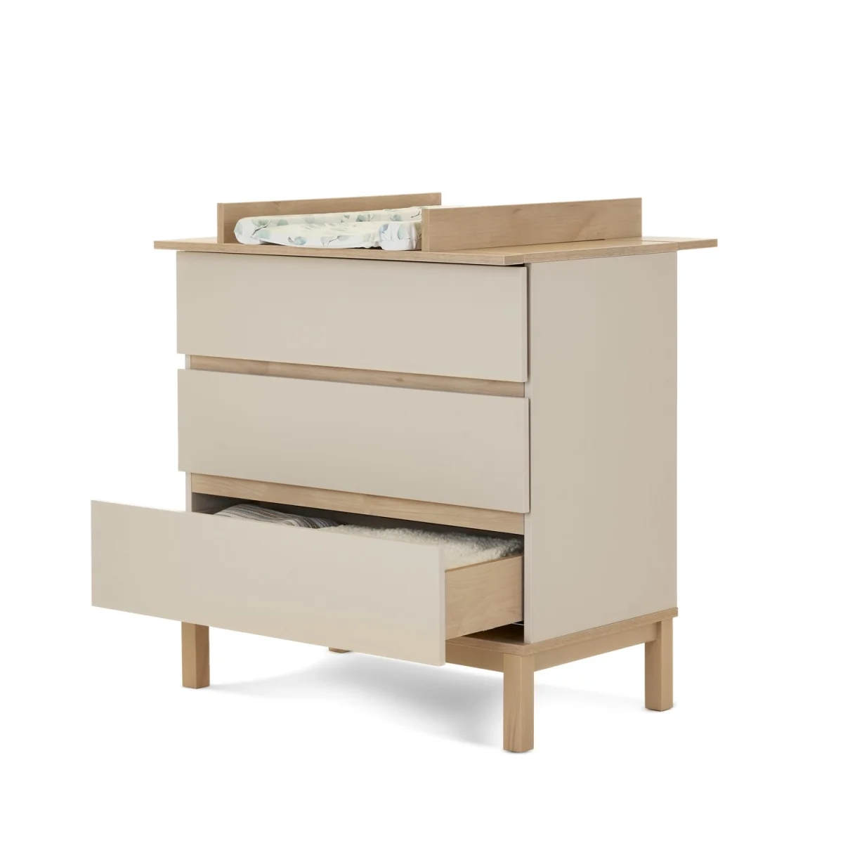 Satin 2 Piece Nursery Furniture Set - Cot Bed and Changing Table - Astrid - Obaby – image 8