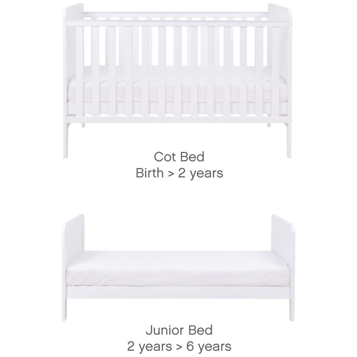 Tutti Bambini Rio 3 Piece Nursery Furniture Set - White – image 3