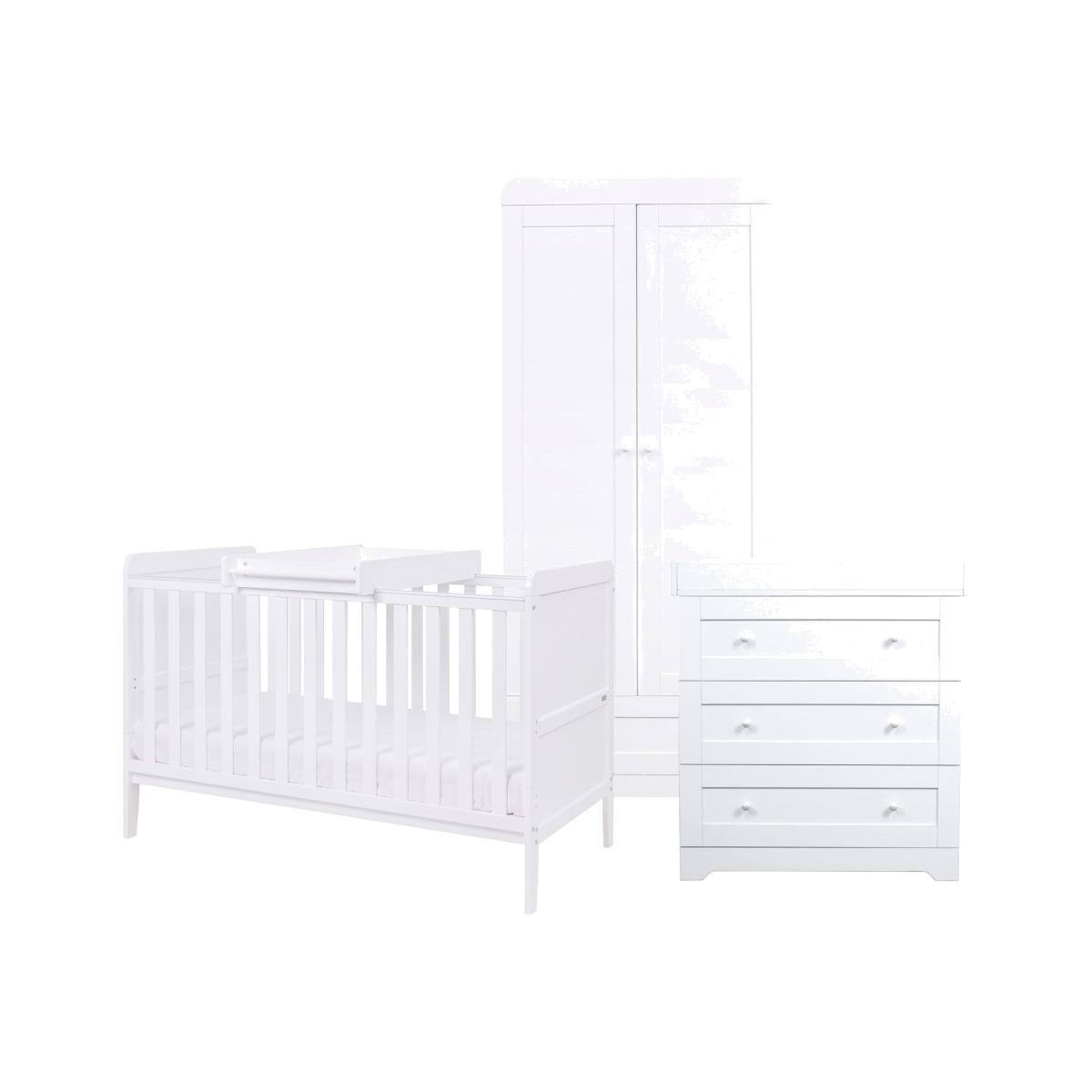 Tutti Bambini Rio 3 Piece Nursery Furniture Set - White – image 1