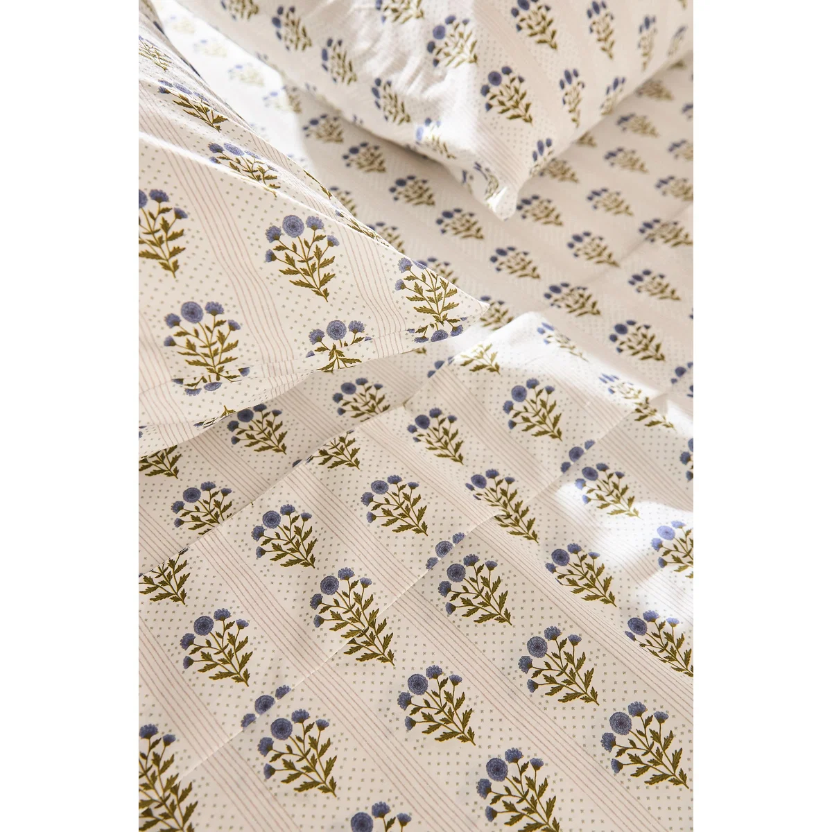 Organic Cotton Percale Printed Sheet Set – image 2