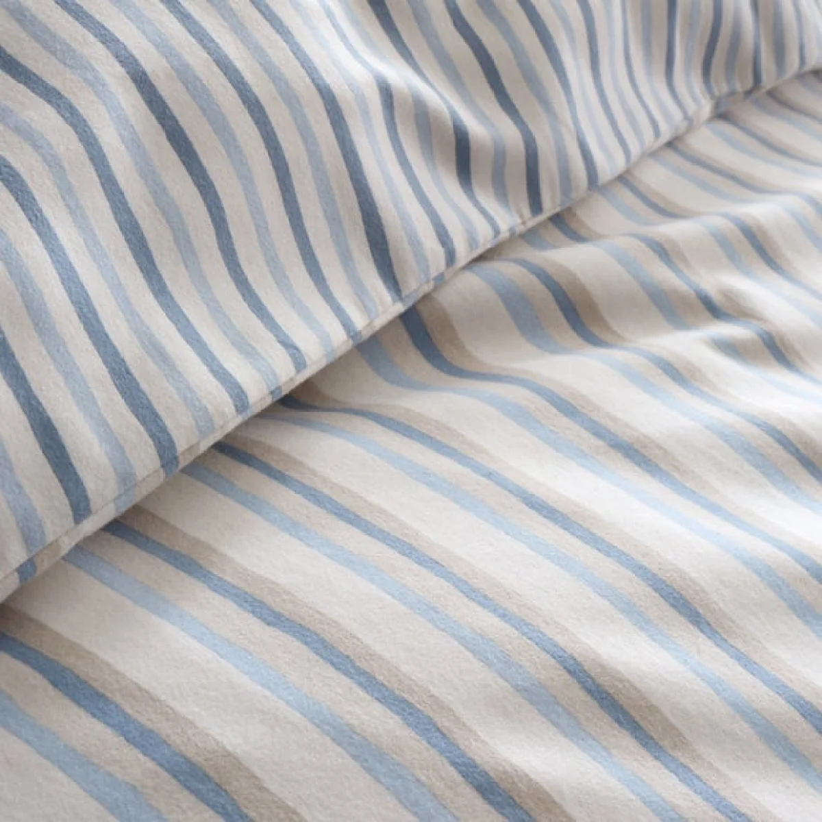 Emily Bond Brushed Somerset Stripe 100% Cotton Duvet Cover & Pillowcase Set – image 3