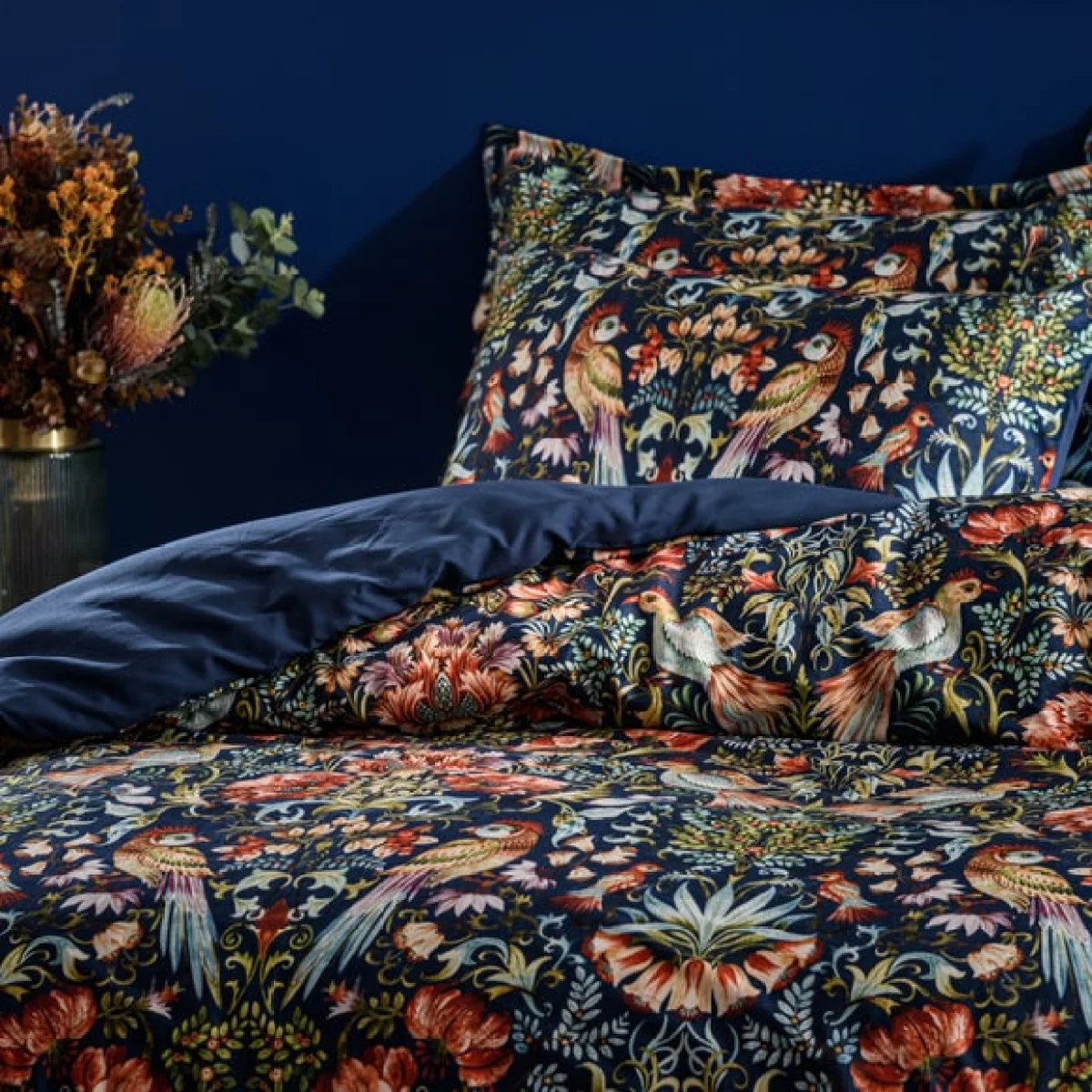 Magestic Birds Cream Duvet Cover & Pillowcase Set Cream – image 4