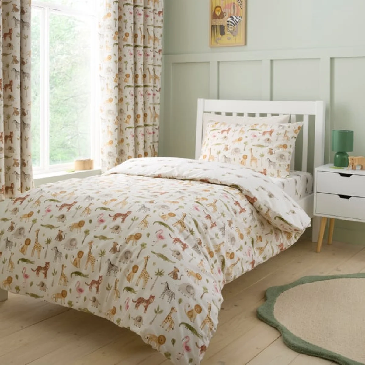 Little Wild Ones 100% Cotton Quilt Cover & Pillowcase Set – image 1