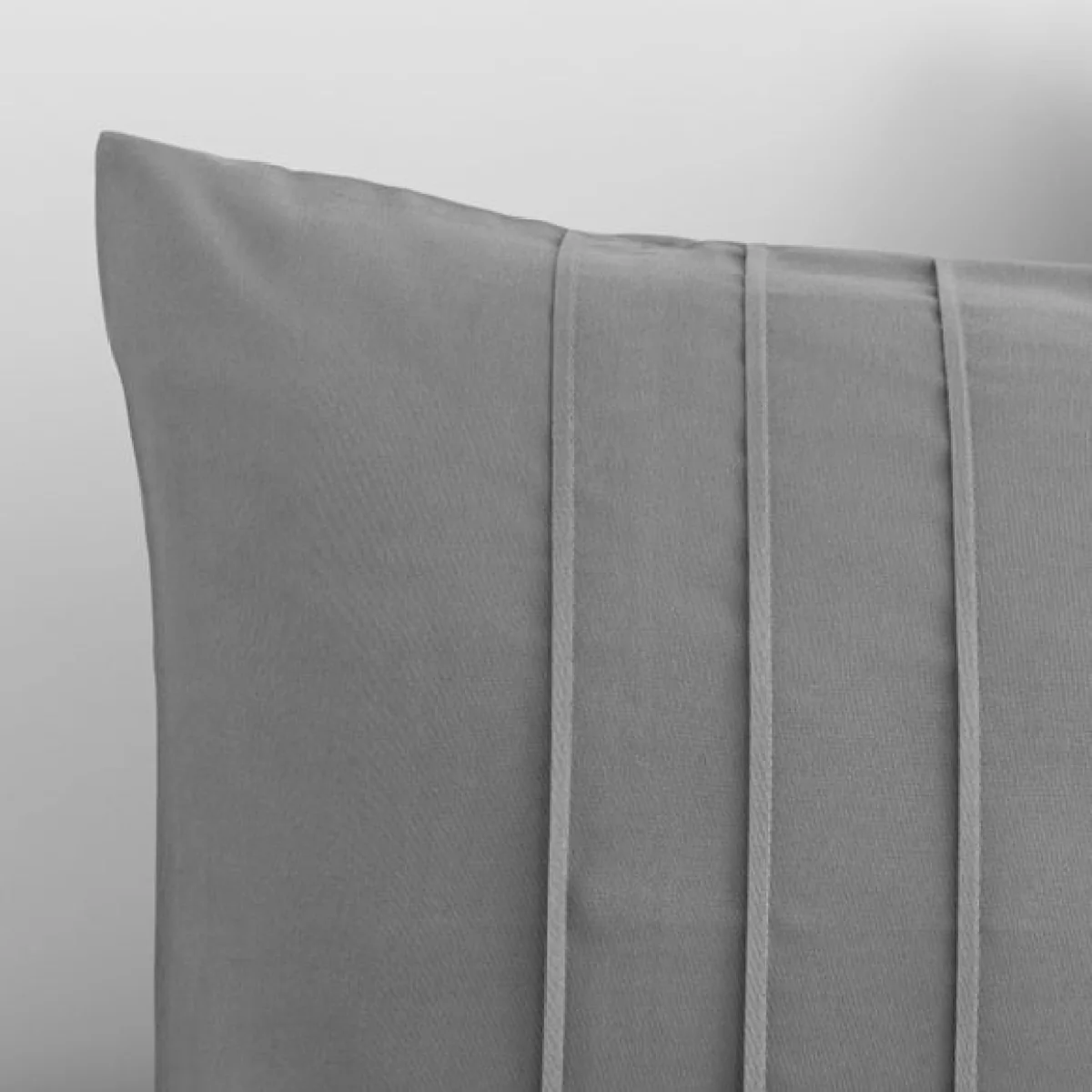 Jessa Pintuck Charcoal Duvet Cover & Pillowcase Set Charcoal – image 6