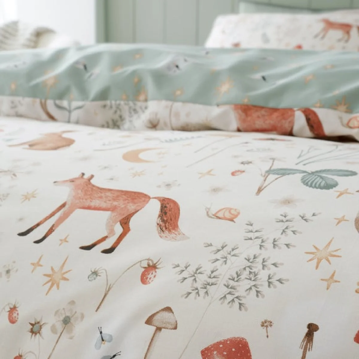 Catherine Lansfield Enchanted Twilight Natural Duvet Cover and Pillowcase Set Natural – image 5