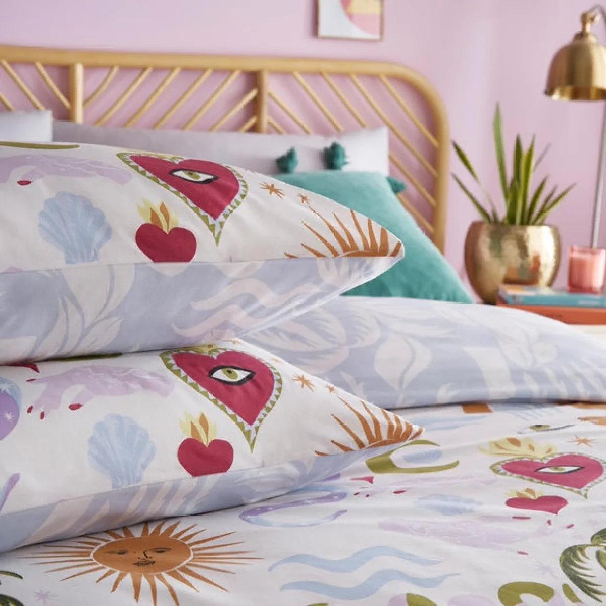 furn. Alchemy Duvet Cover and Pillowcase Set MultiColoured – image 2